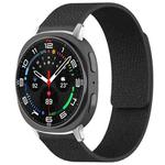 For Samsung Galaxy Watch Ultra/Ultra 2025 xDfind Litchi Texture Magnetic Silicone Watch Band(Black)