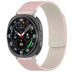 For Samsung Galaxy Watch Ultra/Ultra 2025 xDfind Litchi Texture Magnetic Silicone Watch Band(Pink Sstarlight)