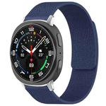 For Samsung Galaxy Watch Ultra/Ultra 2025 xDfind Litchi Texture Magnetic Silicone Watch Band(Midnight Blue)