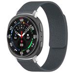 For Samsung Galaxy Watch Ultra/Ultra 2025 xDfind Litchi Texture Magnetic Silicone Watch Band(Grey)