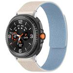 For Samsung Galaxy Watch8 / 8 Classic xDfind Litchi Texture Magnetic Silicone Watch Band(White Blue)