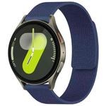 For Samsung Galaxy Watch 7 / 6 / 5 / FE xDfind Litchi Texture Magnetic Silicone Watch Band(Midnight Blue)