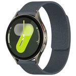 For Samsung Galaxy Watch 7 / 6 / 5 / FE xDfind Litchi Texture Magnetic Silicone Watch Band(Grey)