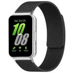 For Samsung Galaxy Fit3 SM-R390 xDfind Litchi Texture Magnetic Silicone Watch Band(Black)