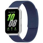 For Samsung Galaxy Fit3 SM-R390 xDfind Litchi Texture Magnetic Silicone Watch Band(Midnight Blue)