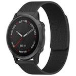 For Garmin Fenix 8/7S/6S/5S 20mm xDfind Litchi Texture Magnetic Silicone Watch Band(Black)