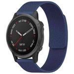 For Garmin Fenix 8/7S/6S/5S 20mm xDfind Litchi Texture Magnetic Silicone Watch Band(Midnight Blue)