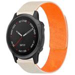 For Garmin Fenix 8/7S/6S/5S 20mm xDfind Litchi Texture Magnetic Silicone Watch Band(Starlight Orange)