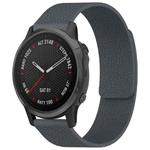 For Garmin Fenix 8/7S/6S/5S 20mm xDfind Litchi Texture Magnetic Silicone Watch Band(Grey)