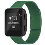 For Garmin Forerunner 35/30/35J 20mm xDfind Litchi Texture Magnetic Silicone Watch Band(Dark Green)
