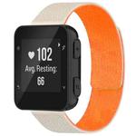 For Garmin Forerunner 35/30/35J 20mm xDfind Litchi Texture Magnetic Silicone Watch Band(Starlight Orange)