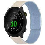 For Garmin Forerunner 45 / 45S / Swim 2 18mm xDfind Litchi Texture Magnetic Silicone Watch Band(White Blue)