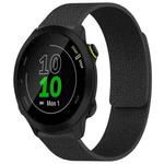 For Garmin Forerunner 45 / 45S / Swim 2 18mm xDfind Litchi Texture Magnetic Silicone Watch Band(Black)