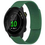 For Garmin Forerunner 45 / 45S / Swim 2 18mm xDfind Litchi Texture Magnetic Silicone Watch Band(Dark Green)
