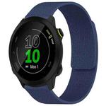 For Garmin Forerunner 45 / 45S / Swim 2 18mm xDfind Litchi Texture Magnetic Silicone Watch Band(Midnight Blue)