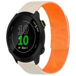 For Garmin Forerunner 45 / 45S / Swim 2 18mm xDfind Litchi Texture Magnetic Silicone Watch Band(Starlight Orange)