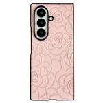 For Samsung Galaxy Z Fold7 5G Impression Camellia Pattern Protective Phone Case(Pink)