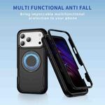 For iPhone 17 Pro Defend Rugged Gear Holder MagSafe Phone Case(Black)