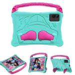 For Infinix Xpad 20 11 2025 Boxing Series Kickstand EVA Shockproof Tablet Case with Shoulder Strap(Mint Rose Red)