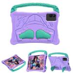 For Infinix Xpad 20 11 2025 Boxing Series Kickstand EVA Shockproof Tablet Case with Shoulder Strap(Purple Mint)