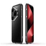 For Huawei Pura 80 Pro 5G Aurora Series Lens Protector + Metal Frame Phone Case(Black Silver)