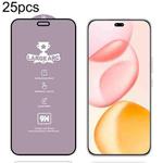 For Honor 400 Pro Global 160.8mm 25pcs 9H 0.4mm High Aluminum Large Arc Tempered Glass Film