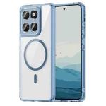 For Motorola Edge 60s PC Hybrid TPU Airbag Shockproof MagSafe Phone Case(Transparent Blue)