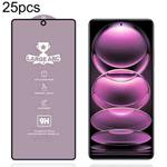 For Xiaomi Redmi Note 12 Pro 4G / 12 Pro+ 25pcs 9H 0.4mm High Aluminum Large Arc Tempered Glass Film