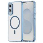 For Samsung Galaxy S25 Edge 5G PC Hybrid TPU Airbag Shockproof MagSafe Phone Case(Transparent Blue)
