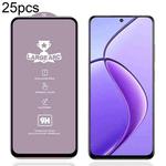 For Realme 12 5G 25pcs 9H 0.4mm High Aluminum Large Arc Tempered Glass Film