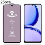 For Realme C53 / C51 / C50 / Note 50 25pcs 9H 0.4mm High Aluminum Large Arc Tempered Glass Film
