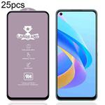 For OPPO A36 / A66 / A96 4G 25pcs 9H 0.4mm High Aluminum Large Arc Tempered Glass Film
