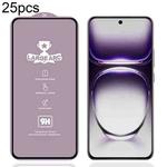 For OPPO Reno12 Global 25pcs 9H 0.4mm High Aluminum Large Arc Tempered Glass Film