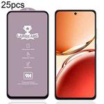For OPPO Reno12 F 4G 25pcs 9H 0.4mm High Aluminum Large Arc Tempered Glass Film