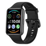 For Huawei Watch Fit 2 xDfind Quick Release Solid Color Silicone Watch Band(Black)
