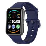 For Huawei Watch Fit 2 xDfind Quick Release Solid Color Silicone Watch Band(Midnight Blue)
