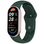 For Xiaomi Smart Band 10 / 9 / 8 xDfind Reverse Buckle Silicone Watch Band(Pine Green)