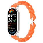 For Xiaomi Smart Band 10 / 9 / 8 xDfind Hollow Bracelet Silicone Watch Band(Orange)