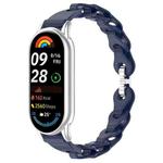 For Xiaomi Smart Band 10 / 9 / 8 xDfind Hollow Bracelet Silicone Watch Band(Midnight Blue)