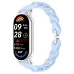 For Xiaomi Smart Band 10 / 9 / 8 xDfind Hollow Bracelet Silicone Watch Band(Haze Blue)