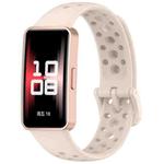 For Huawei Band 10 / 9 / 8 xDfind Hole Style Breathable Silicone Watch Band(Starlight)