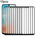 For Samsung Galaxy M16 SM-M166P 10pcs Front Screen Outer Glass Lens with OCA Optically Clear Adhesive