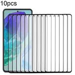 For Samsung Galaxy M55 SM-M556B 10pcs Front Screen Outer Glass Lens with OCA Optically Clear Adhesive
