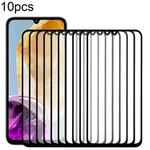 For Samsung Galaxy M15 SM-M156B 10pcs Front Screen Outer Glass Lens with OCA Optically Clear Adhesive