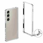For Sony Xperia 1 VI Metal Frame Heat Dissipation Phone Case with Camera Guard Ring(Silver)