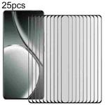 For Realme GT 6T 25pcs Full Glue 9H HD 3D Curved Edge Tempered Glass Film(Black)