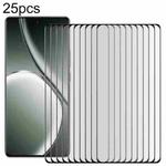For Realme GT Neo6 SE 25pcs Full Glue 9H HD 3D Curved Edge Tempered Glass Film(Black)