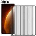 For Realme Narzo 60 Pro 25pcs Full Glue 9H HD 3D Curved Edge Tempered Glass Film(Black)