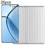 For Realme P1 Pro 25pcs Full Glue 9H HD 3D Curved Edge Tempered Glass Film(Black)