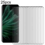 For Realme P2 Pro 5G 25pcs Full Glue 9H HD 3D Curved Edge Tempered Glass Film(Black)